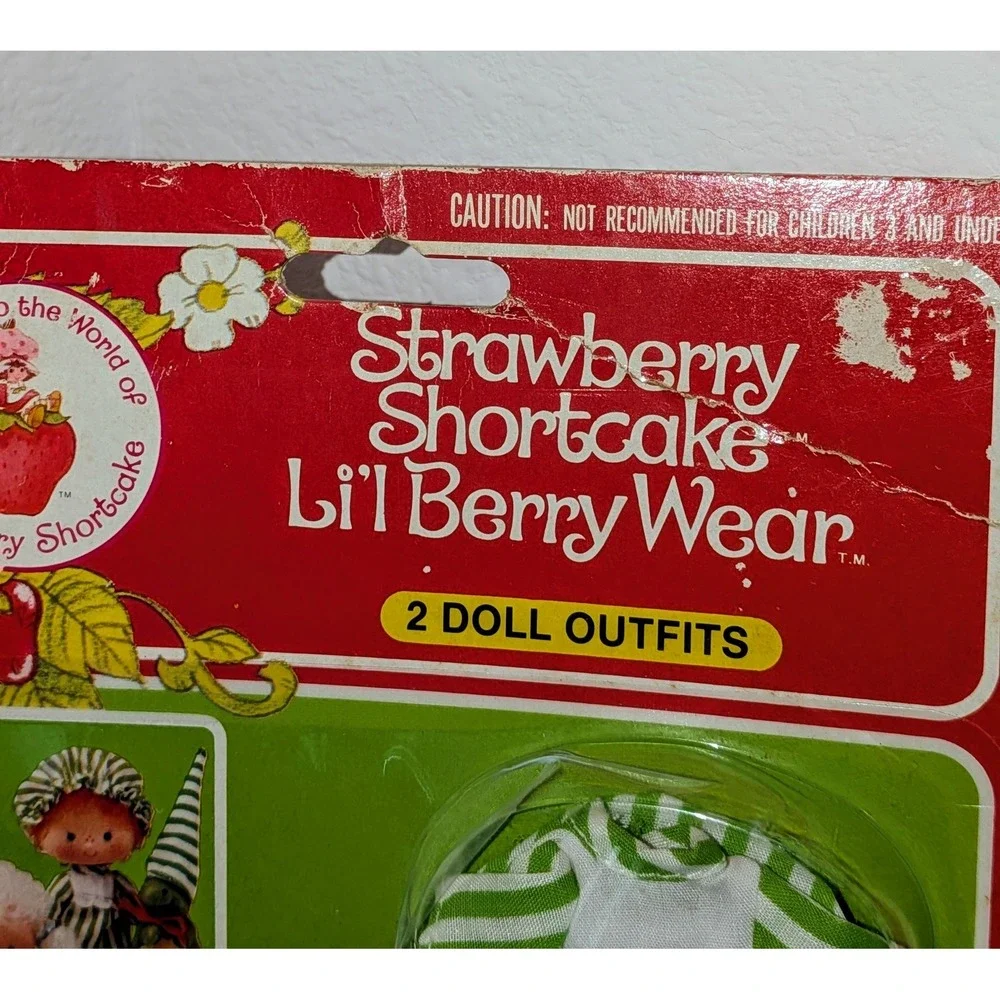 Strawberry Shortcake Li'l‎ Berry Wear Doll Outfits Vintage 1982 Kenner NIP
